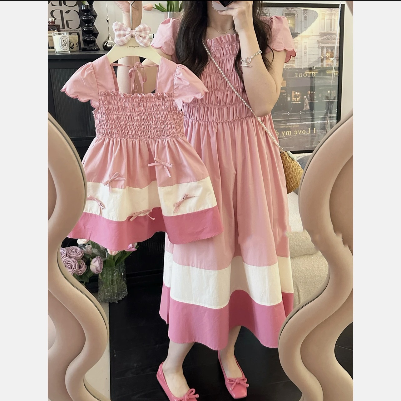 女性のための母と娘のドレス,ママと娘のためのマッチングドレス - Summer Clothing Baby Girl のレビューと価格