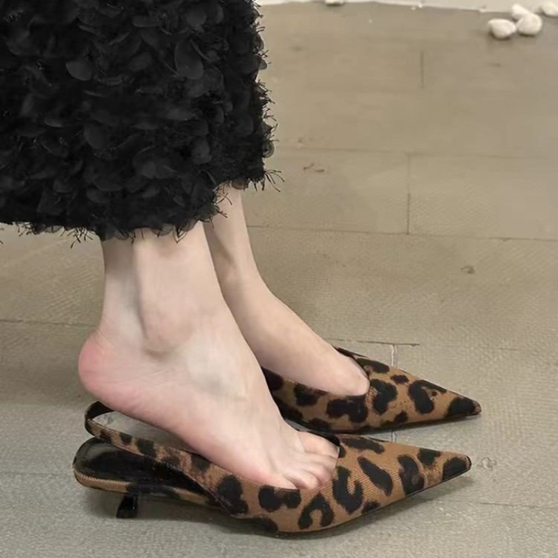 Summer Clothing Stores - 春夏スリッポン女性サンダル靴ファッションポインテッドトゥハイヒールストリッパーパーティーレディースシングバックサンダル靴