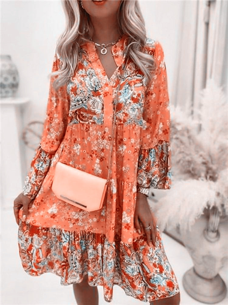 カジュアル花柄ドレス女性のための 2024 Sping 夏自 - Summer Zara のレビューと価格