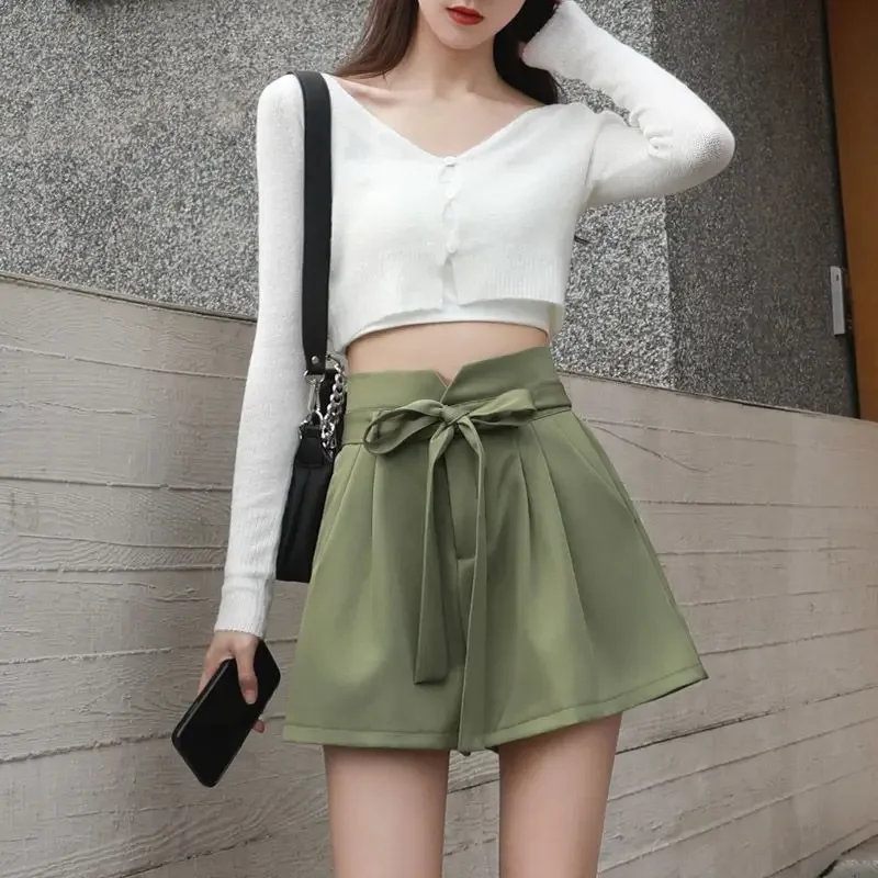 カスタマイズ可能な韓国風レディースショートパンツ、ハイウエス - Summer Clothing Wholesale のレビューと価格
