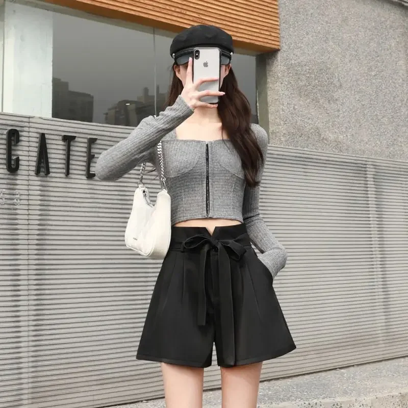 カスタマイズ可能な韓国風レディースショートパンツ、ハイウエス - Summer Clothing Wholesale のレビューと価格