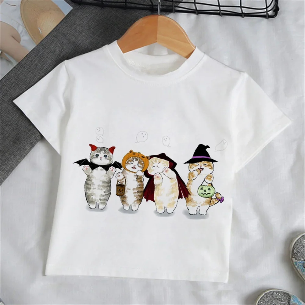 子供服 女の子用 カートゥーン猫柄Tシャツ 半袖 ベビーサマ - Summer Clothing Baby Girl のレビューと価格