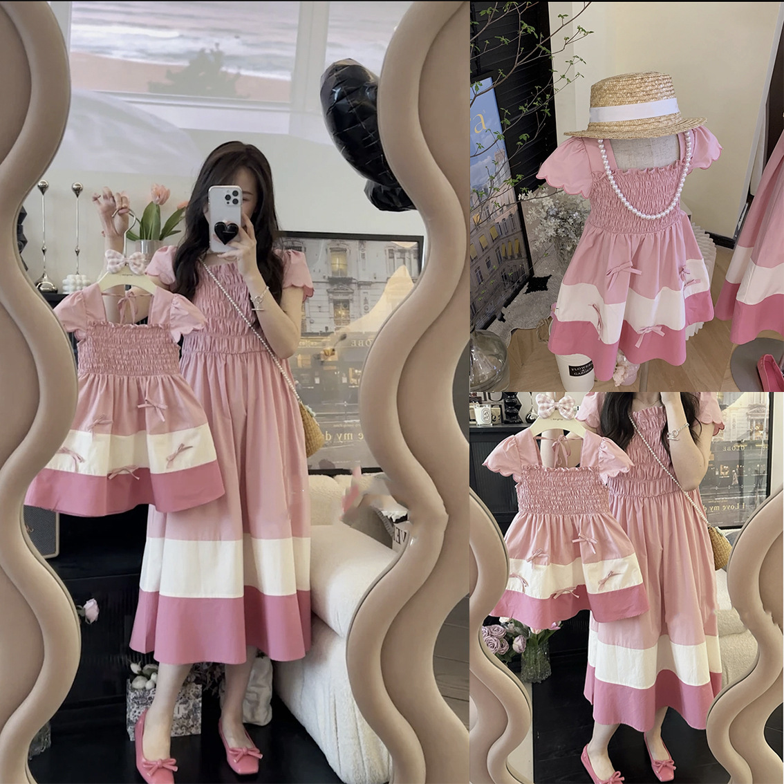 女性のための母と娘のドレス,ママと娘のためのマッチングドレス - Summer Clothing Baby Girl のレビューと価格