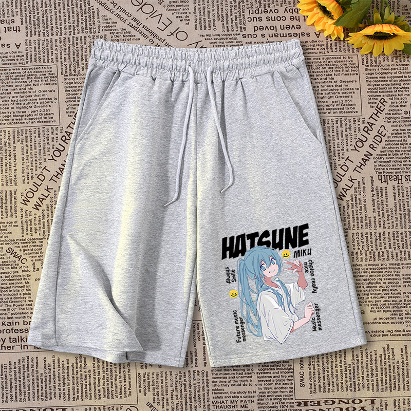 初音ミク ショートパンツ 夏 男女兼用 学生 カジュアル ゆ - Summer Clothing Brands のレビューと価格