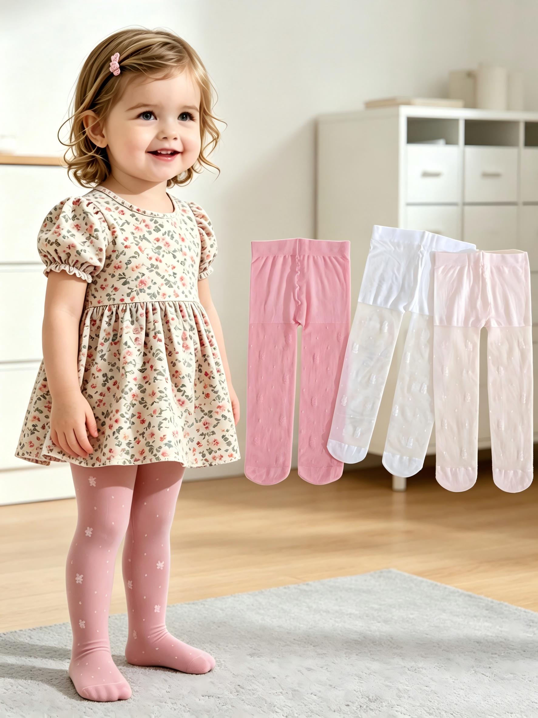 3 パック幼児女の子花柄タイツ 0-3Y UPF50 日焼け - Summer Clothing Baby Girl のレビューと価格