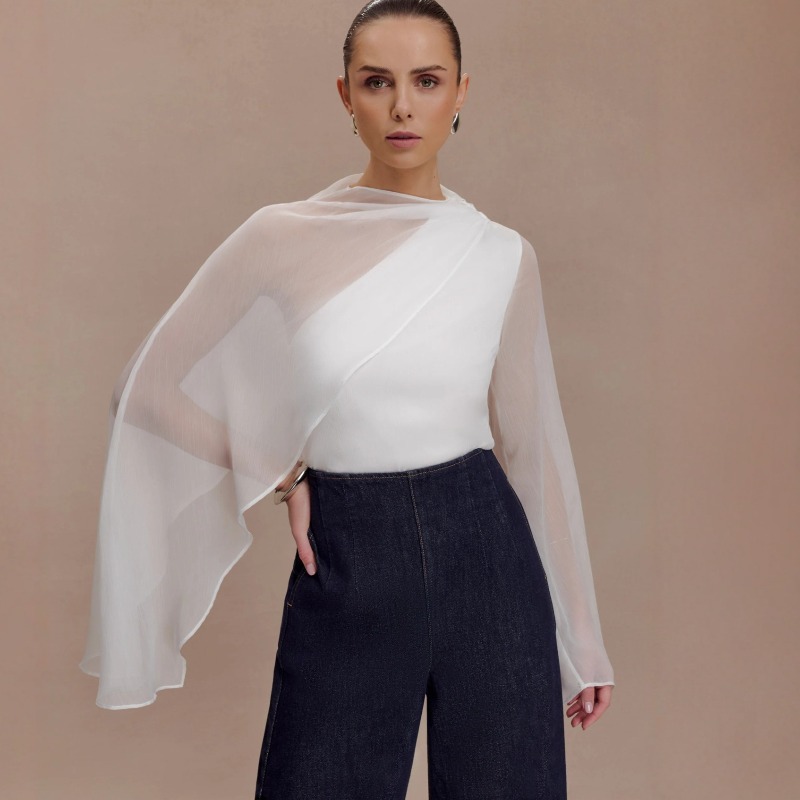 ヨーロッパ系アメリカ人女性服 新しいシフォンシャツ 不規則な - Summer Clothing Wholesale のレビューと価格