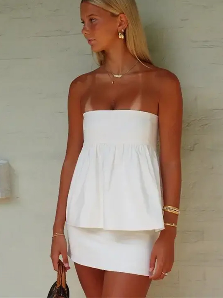 HXAO ストラップレス トップ レディース オフショルダー - Summer Zara のレビューと価格