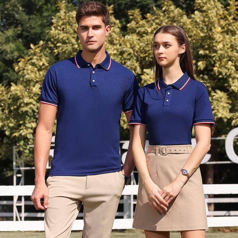 カスタムロゴ入りメンズポロシャツ、折り返し襟付き半袖、通気性 - Summer Clothing Wholesale のレビューと価格
