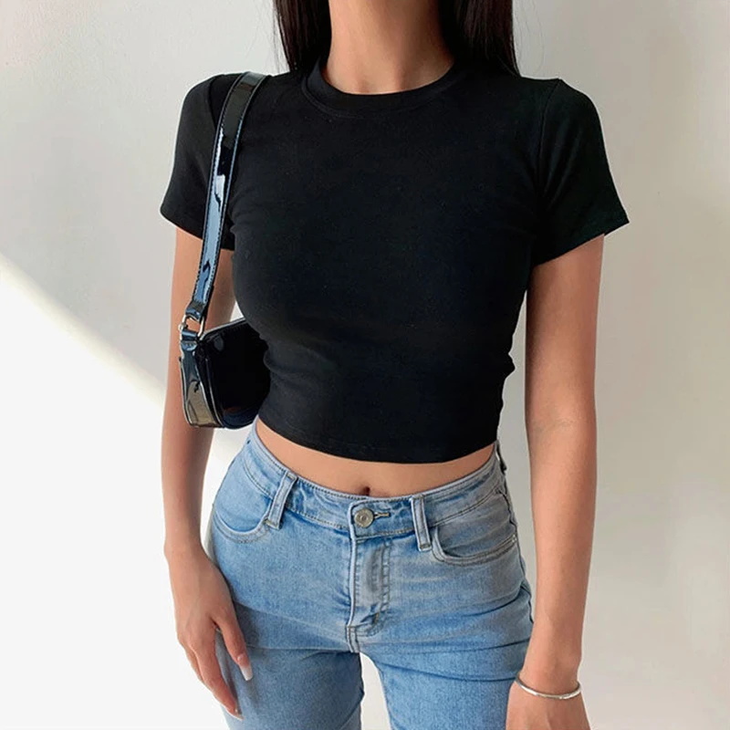 半袖 Tシャツ女性ソリッドシンプルカジュアルソフトオールマッ - Summer Zara のレビューと価格