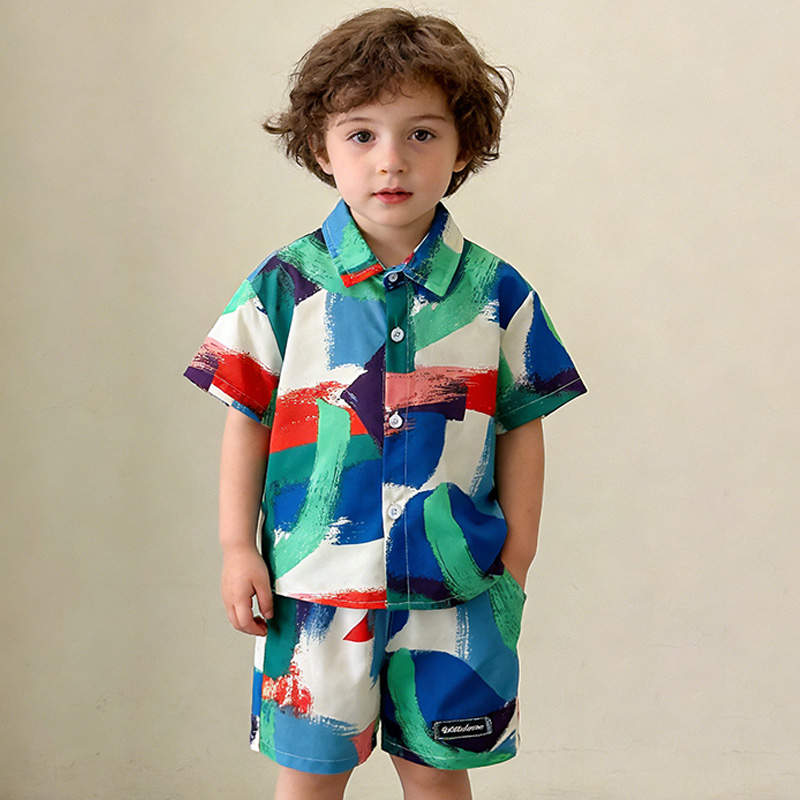 新しい夏のベビー服スーツ子供男の子シャツショーツ 2 ピース - Summer Clothing Drawing のレビューと価格